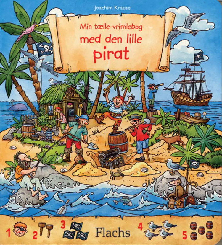 Min tælle-vrimlebog med den lille pirat af Krause