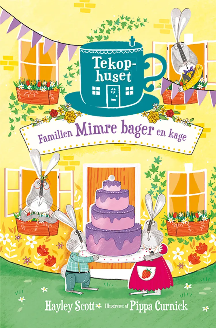 Familien Mimre bager en kage af Hayley Scott