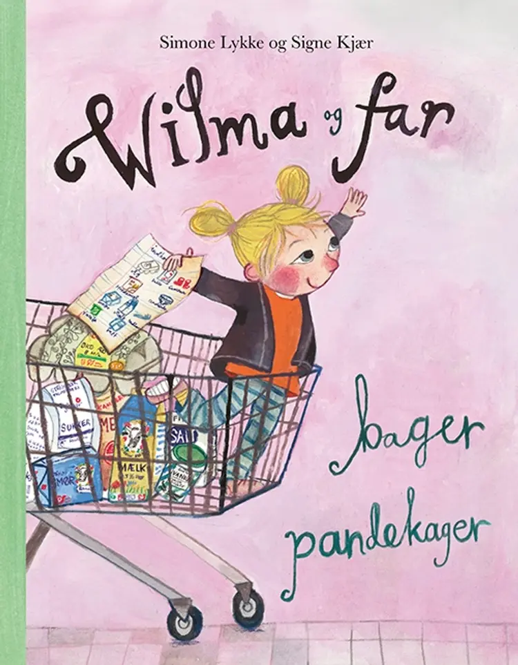 Wilma og far bager pandekager af Simone Lykke