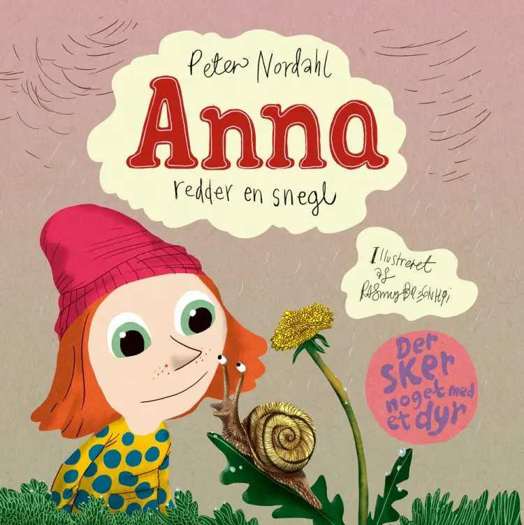 Anna redder en snegl af Peter Nordahl
