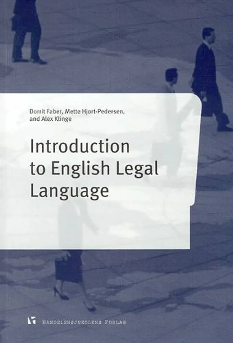 Introduction to English legal language af Dorrit Faber