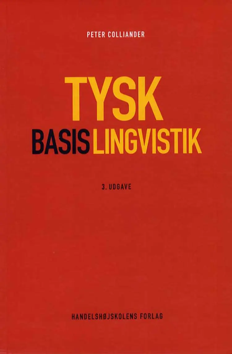 Tysk basislingvistik af Peter Colliander