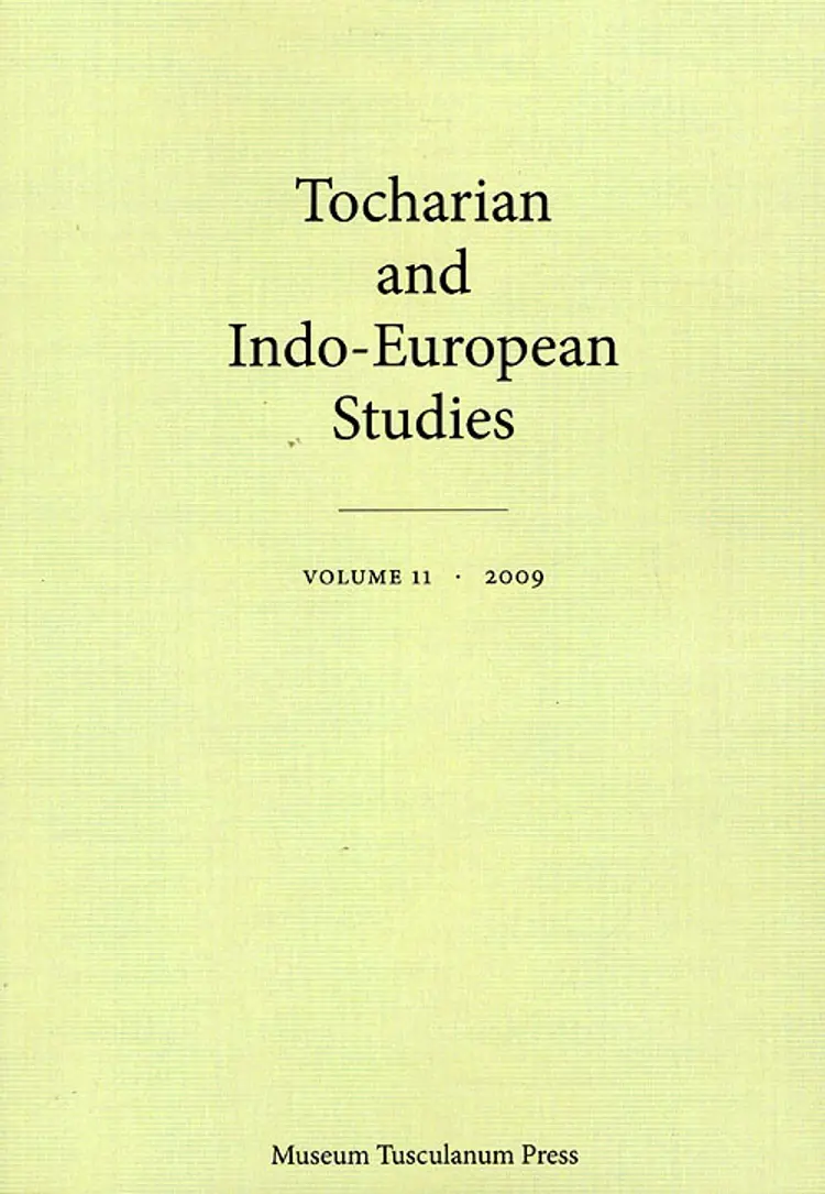 Tocharian and Indo-European Studies af Jens Elmegård Rasmussen et al. (red.)