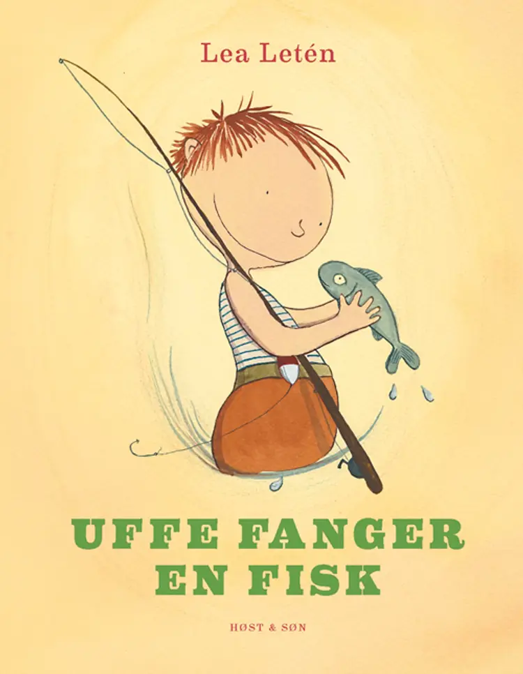 Uffe fanger en fisk af Lea Letén