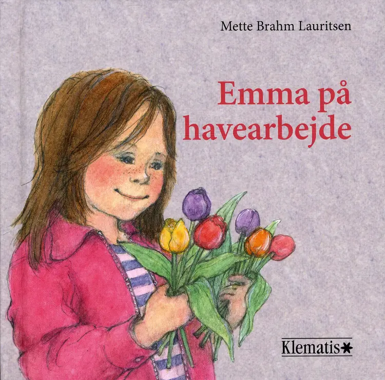 Emma på havearbejde af Mette Brahm Lauritsen
