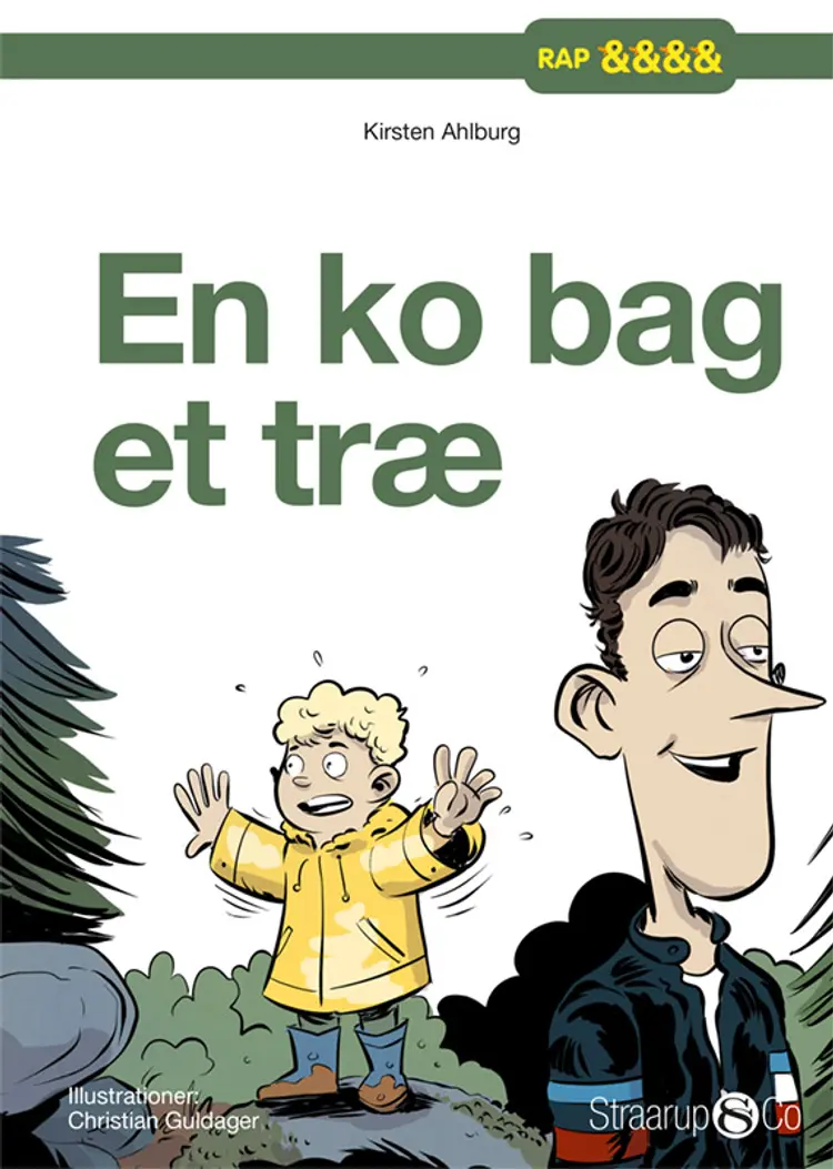 En ko bag et træ af Kirsten Ahlburg