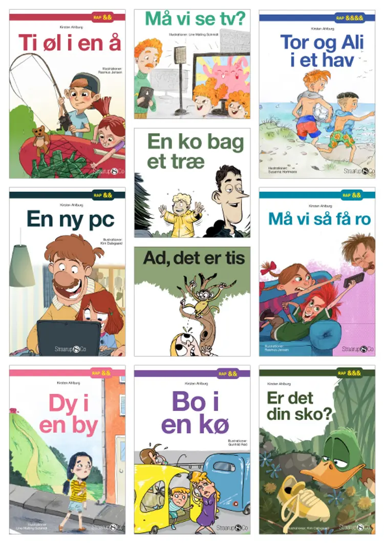 Rap Bogpakke 3 - Letlæsning for børn af Kirsten Ahlburg