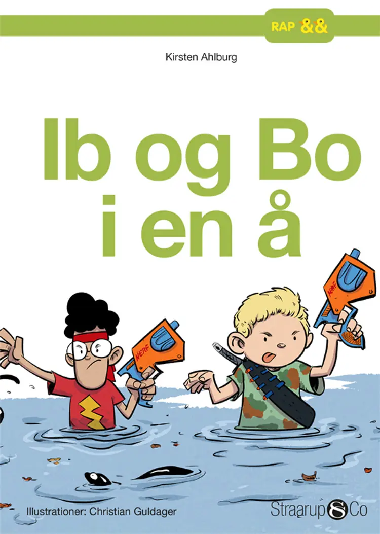 Ib og Bo i en å af Kirsten Ahlburg