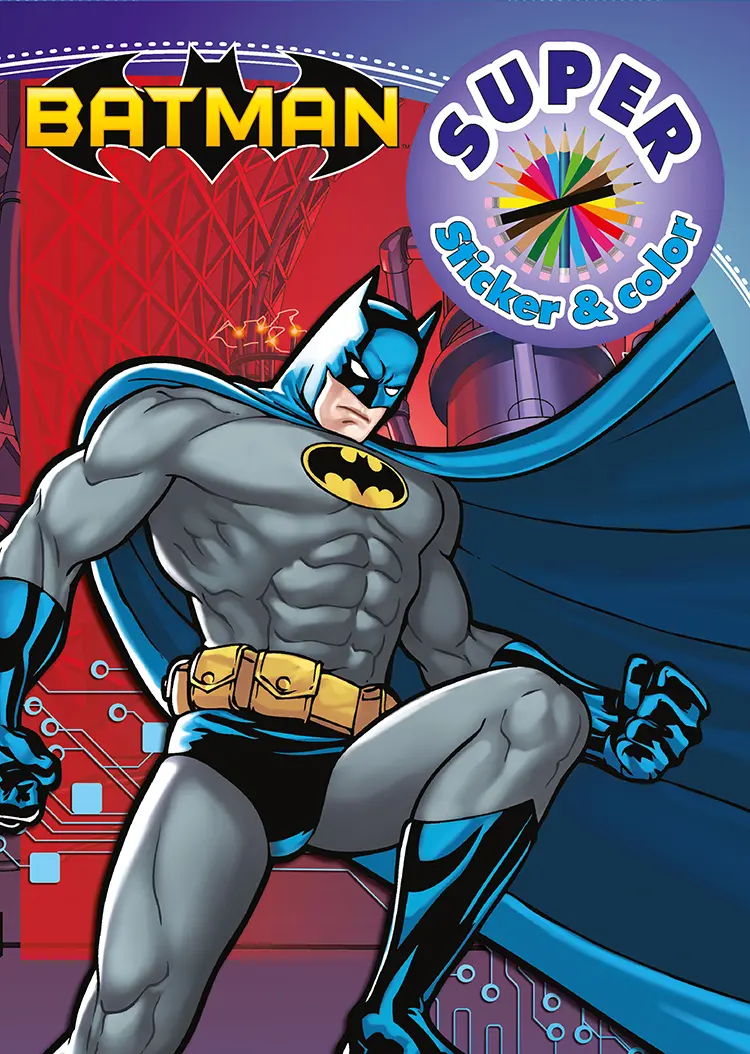 Batman - Super Sticker & Color
