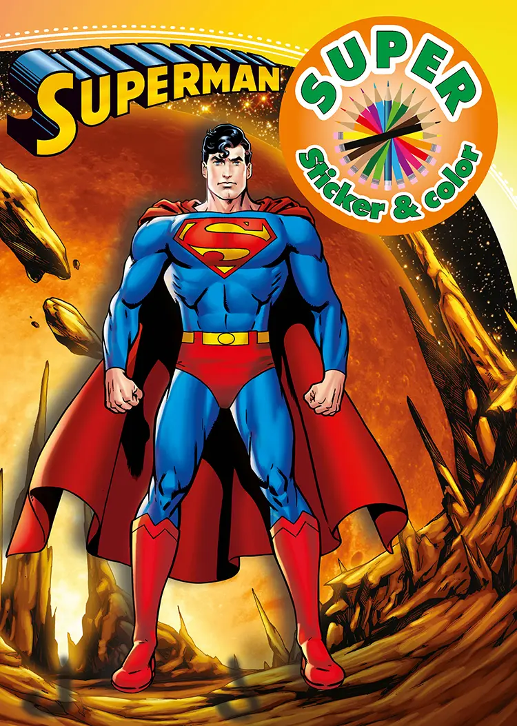 Superman - Super Sticker & Color