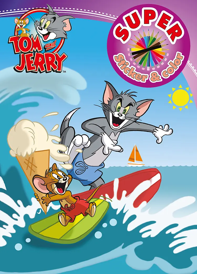 Tom and Jerry - Super Sticker & Color