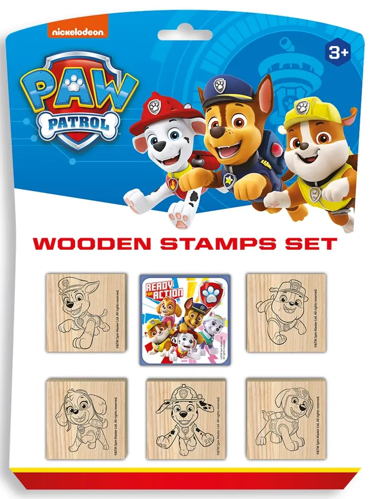 Træstempler med Paw Patrol