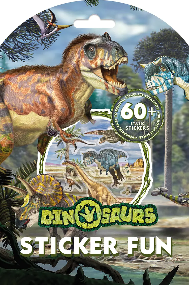 Dinosaurer - Sjov med klistermærker