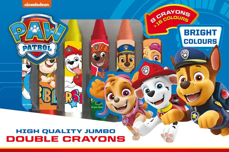 Dobbelte jumbo voksfarver med Paw Patrol