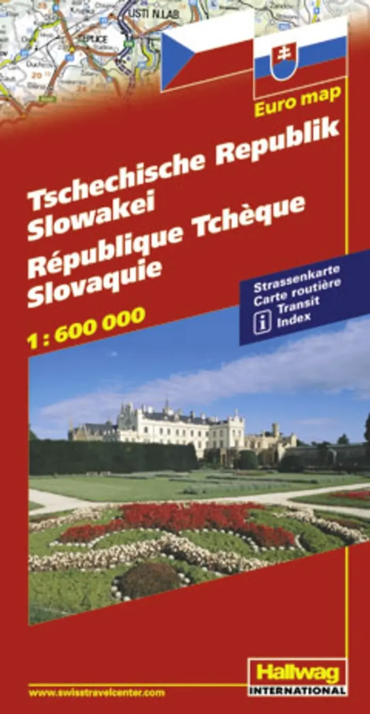 Hallwag, vejkort, Tjekkiet/Slovakiet