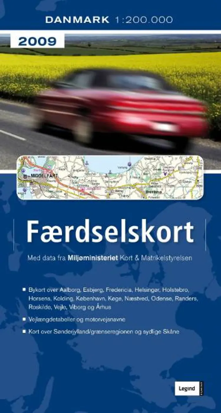Færdselskort Danmark 2009