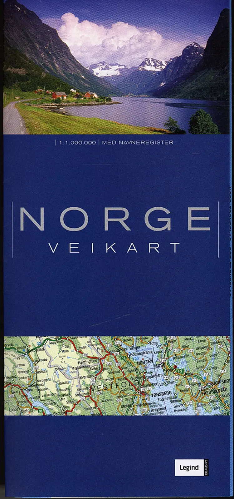 Norge veikart - Colli á 20 stk.