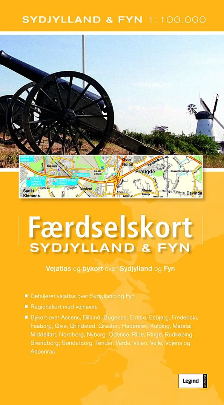 Færdselskort Sydjylland & Fyn