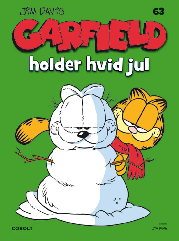 Garfield holder hvid jul af Jim Davis