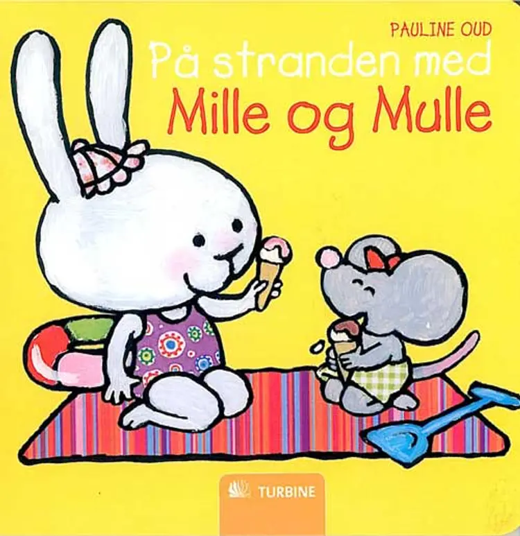 På stranden med Mille og Mulle af Pauline Oud