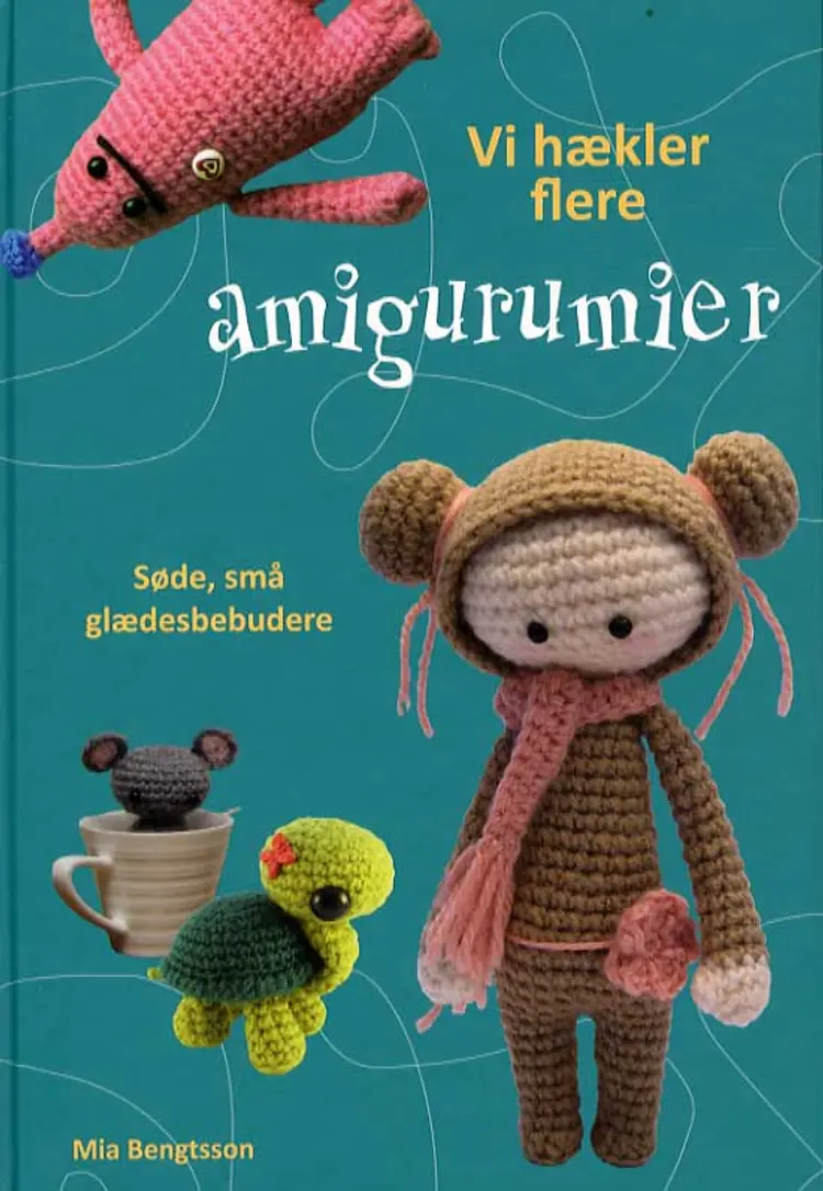 Vi hækler flere amigurumier af Mia Bengtsson
