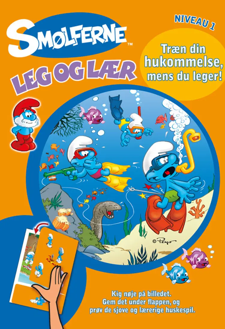 Smølferne - Leg og lær - Niveau 1. Sæt á 3 stk.