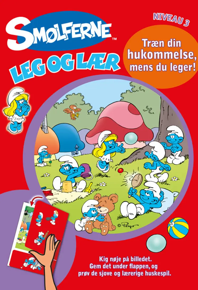 Smølferne - Leg og lær - Niveau 3. Sæt á 3 stk.