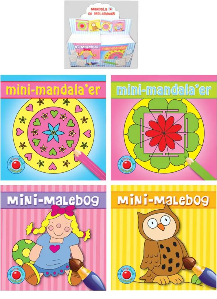 Mini-malebøger 1-4
