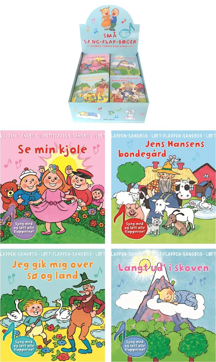 Sang-flap-bøger 1-4