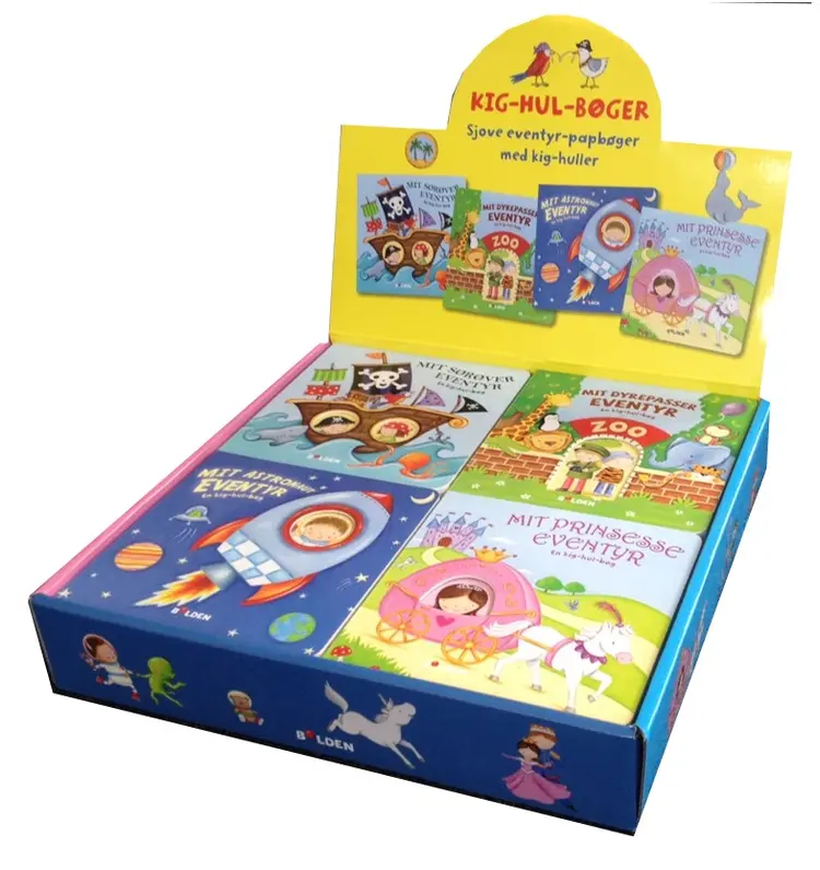 Kig-hul-bøger 1-4 (display med 20 ass. Pris pr. stk. 49,95) af Lucy Barnard