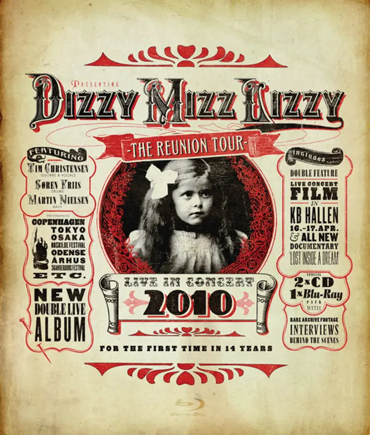 Live in concert CD + Blu Ray af Dizzy Mizz Lizzy