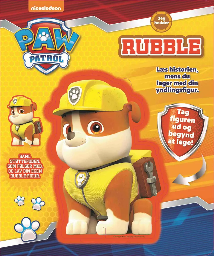 Nickelodeon Paw Patrol Rubble - Figur og historie