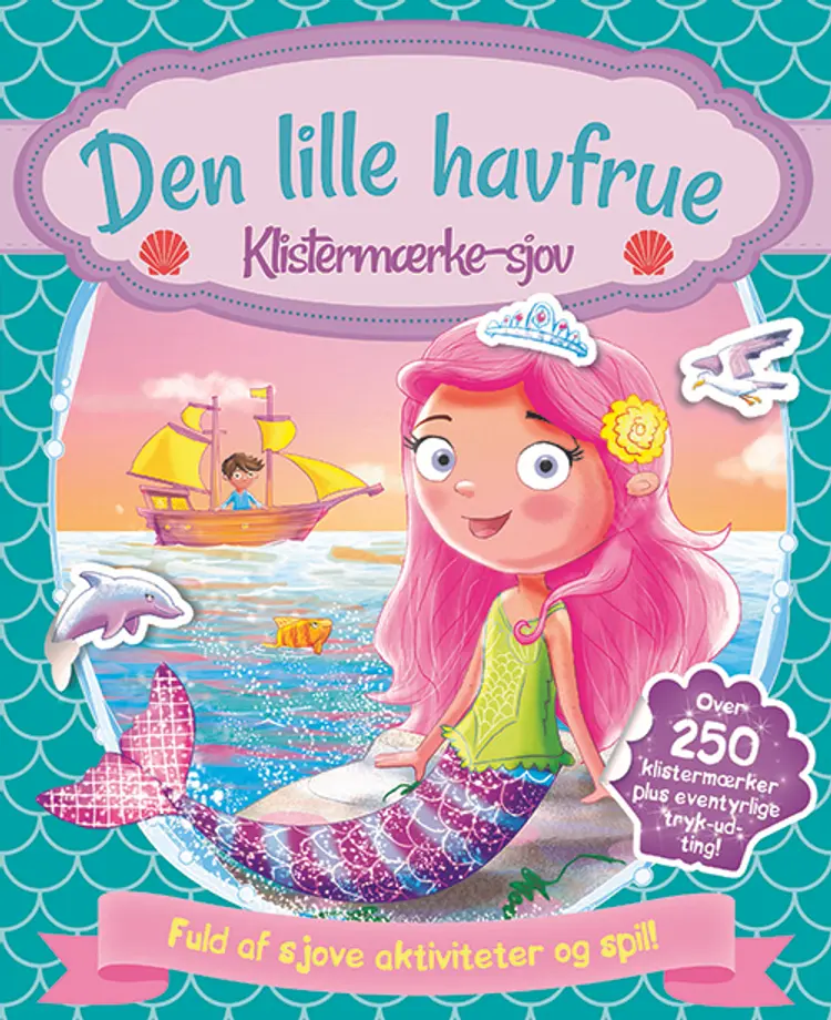 Aktivitetsbog med stickers - Den lille havfrue