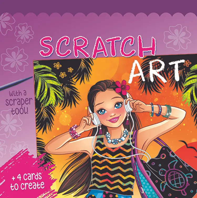 Scratch art - Kridse-Kradse - Sommerpiger - Lilla