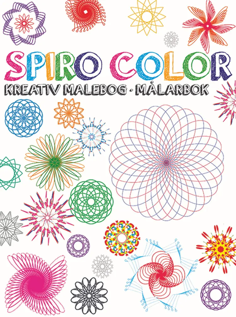 Spiro sæt - malebog med gel pens og spiraler