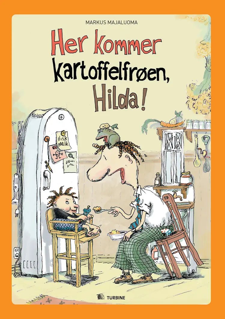 Her kommer kartoffelfrøen, Hilda! af Markus Majaluoma
