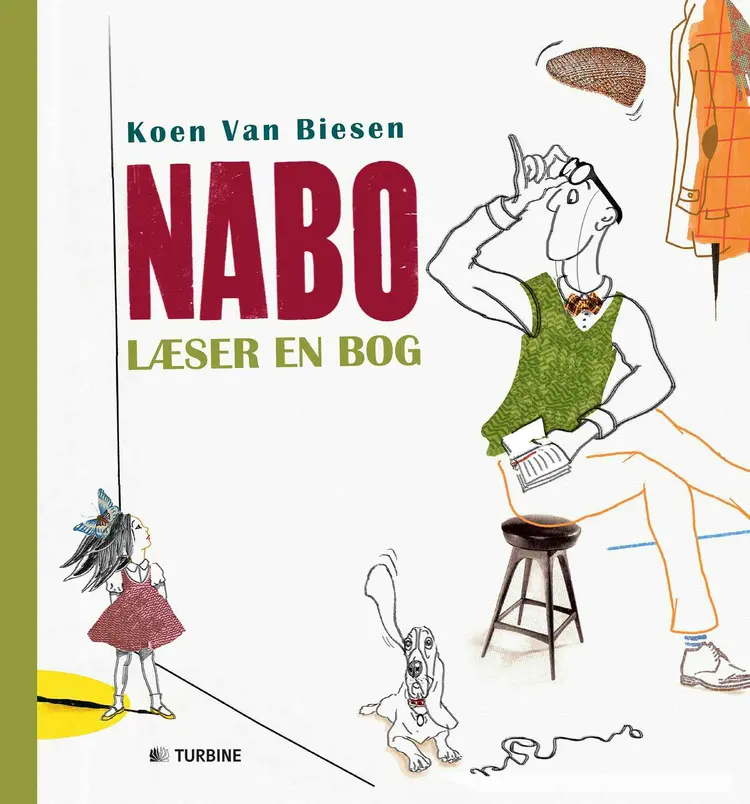 Nabo læser en bog af Koen Van Biesen