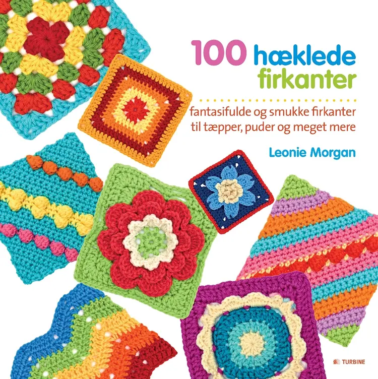 100 hæklede firkanter af Leonie Morgan