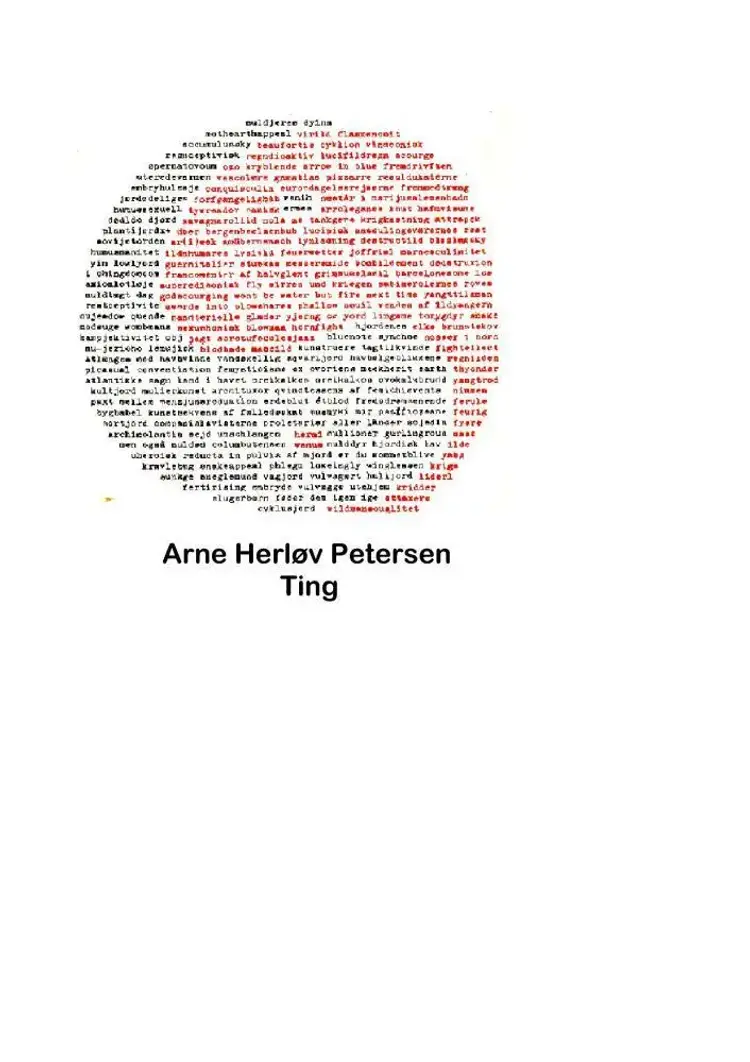 Ting af Arne Herløv Petersen