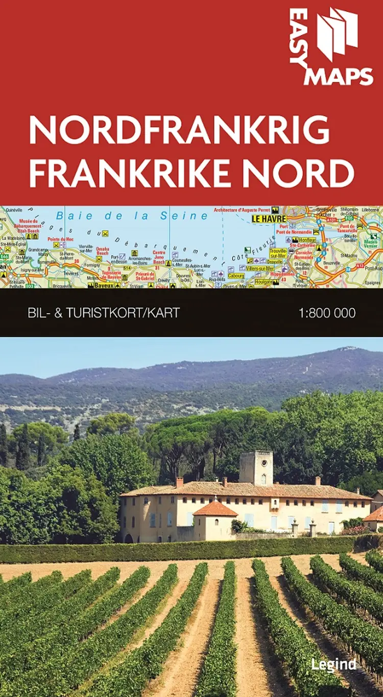 Easy Maps, Nordfrankrig/Frankrike Nord af Legind A/S