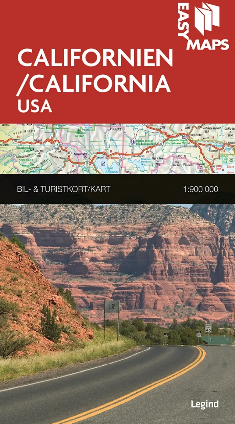 Easy Maps, Californien/California - USA af Legind A/S