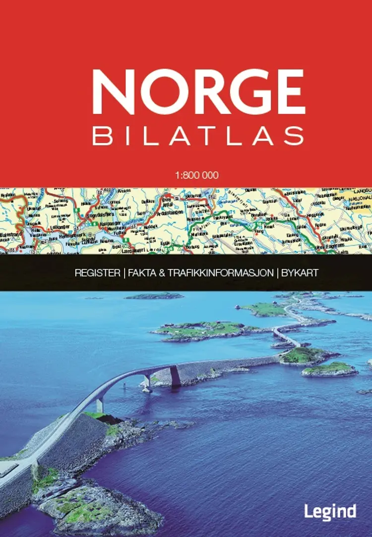 Norge Bilatlas 1:800.000 