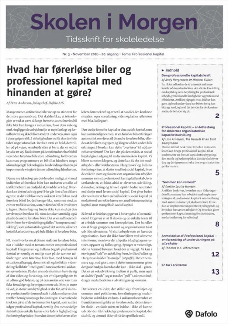 Professionel kapital af Andy Hargreaves