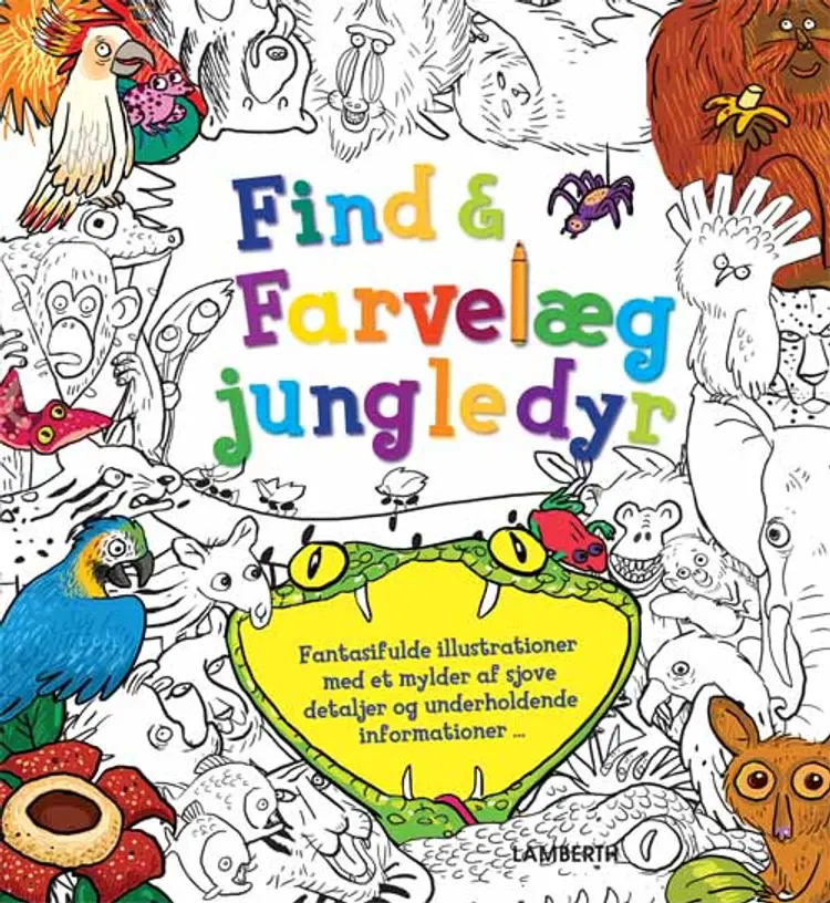 Find og farvelæg jungledyr af Stella Maidment