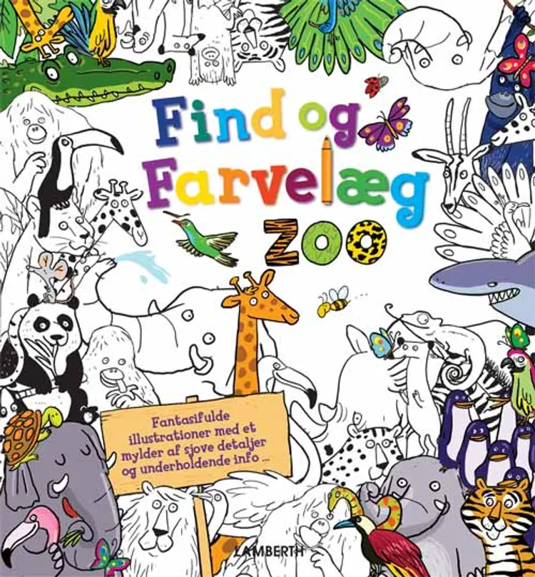 Find og farvelæg dyrene i zoo af Alexandra Koken
