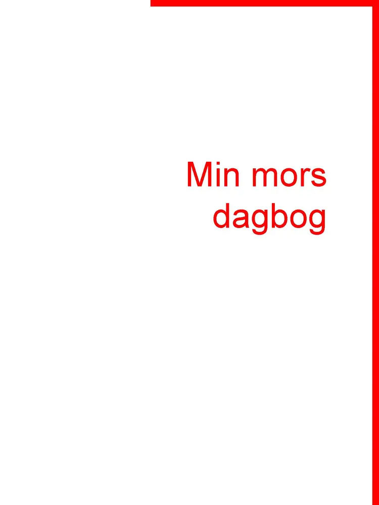 Min mors dagbog af Jan Birch
