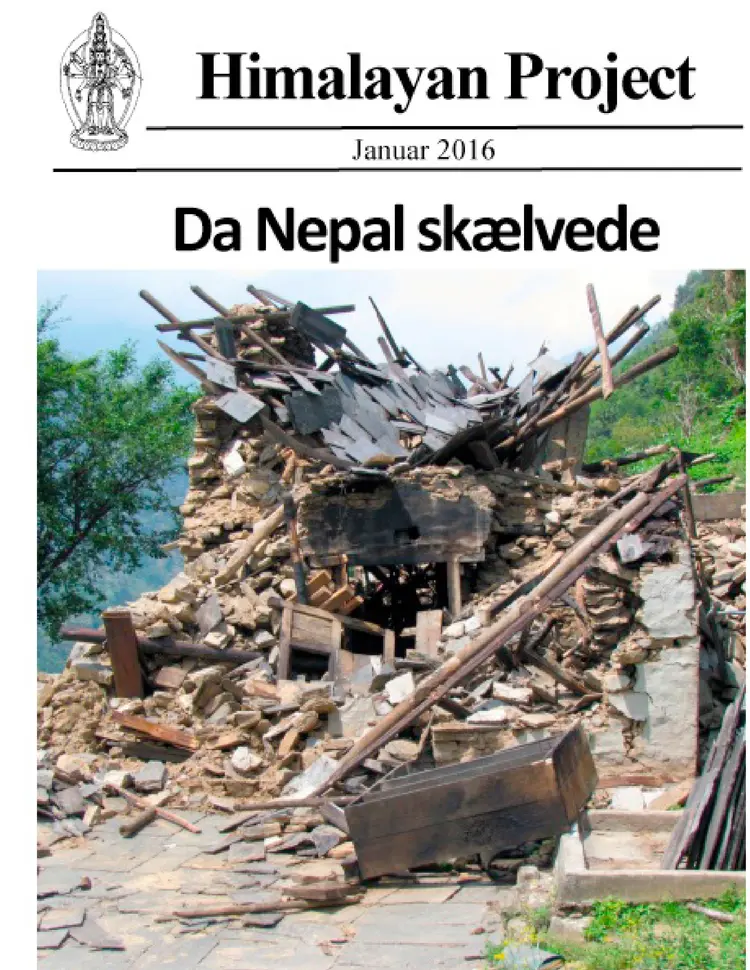 Da Nepal skælvede (farver) af Janaki Khadka