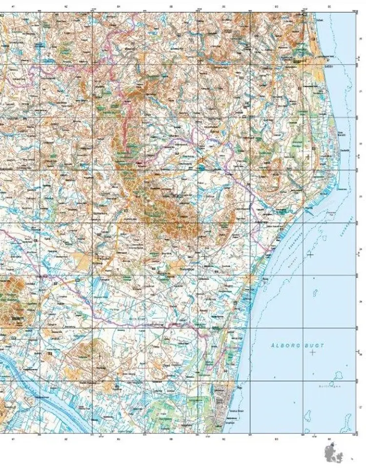 Trap Danmark. Kort over Brønderslev Kommune af Trap Danmark