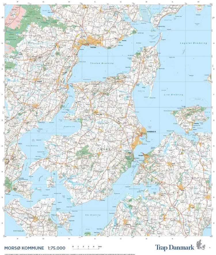 Trap Danmark: Kort over Morsø Kommune af Trap Danmark