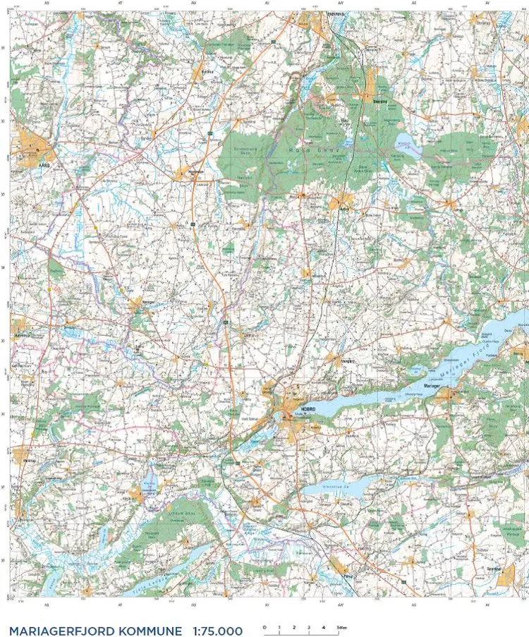 Trap Danmark: Kort over Mariagerfjord Kommune af Trap Danmark